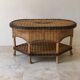 Vintage rattan coffee table – 1970s Riviera spirit