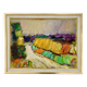 Vintage Original Expressionist Oil On Canvas By A. Eres, 1977