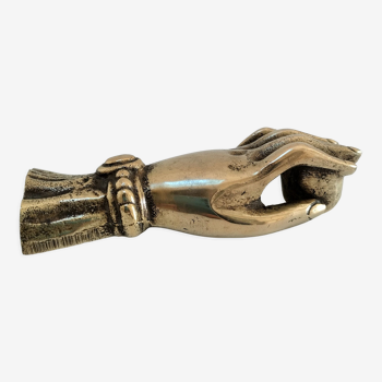 Patinated solid brass handweight