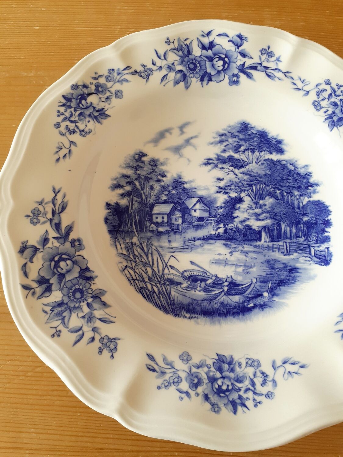 Hollow plates Sarreguemines "romantic"