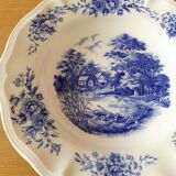 Assiettes creuses Sarreguemines  "romantic"