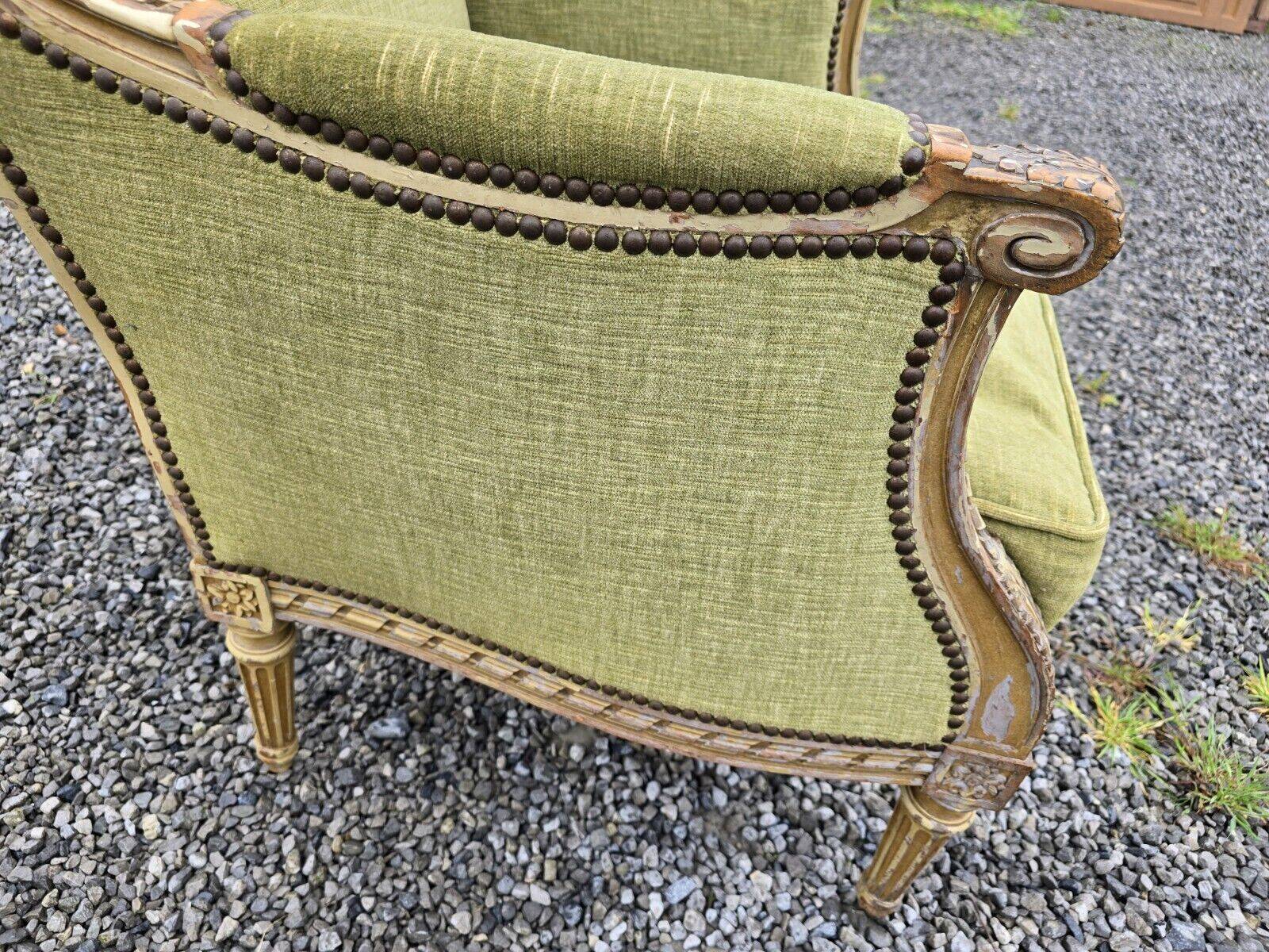 Louis xvi style shepherdess in weathered wood