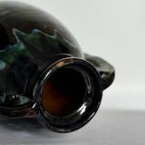 Handmade vase in mixed earth
