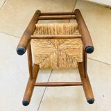 Provençal straw chair with braces, mid-20th century, for children