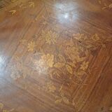 Table, drop-leaf desk "fully marquetry, Louis XV style, Period