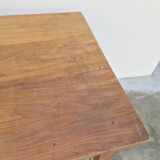 Antique rustic farmhouse table from the 1900s with one drawer - 1m