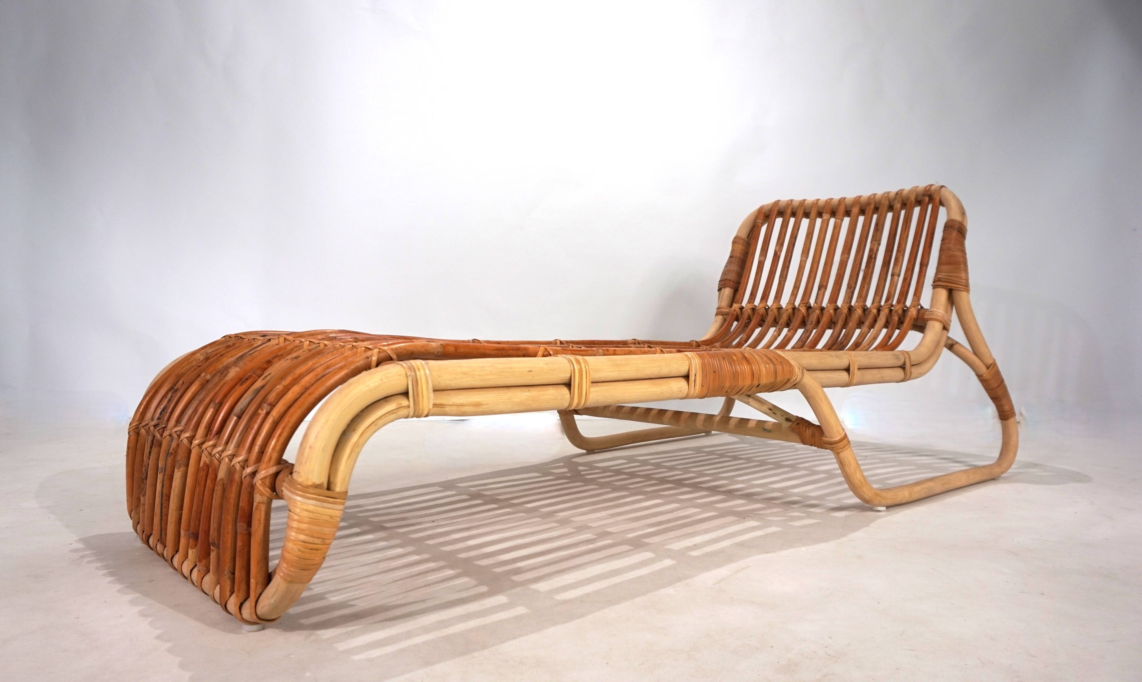 Lit de repos en bambou, 1970