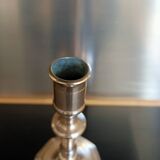 Copper-plated bronze candlestick, 18th century