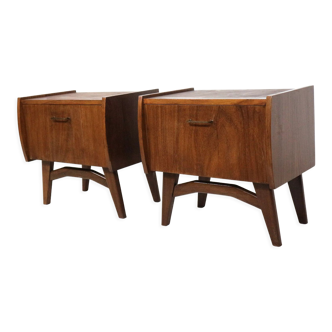 Set of 2 vintage bedside tables made in the 1960s