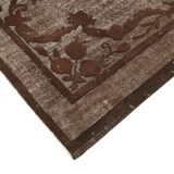tapis Hand-Knotted Rustic Anatolian 1970s 214 cm x 323 cm Brown Carpet