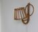 Lampe d’appliques du milieu du siècle en rotin crayon Reed, applique d’éclairage mural