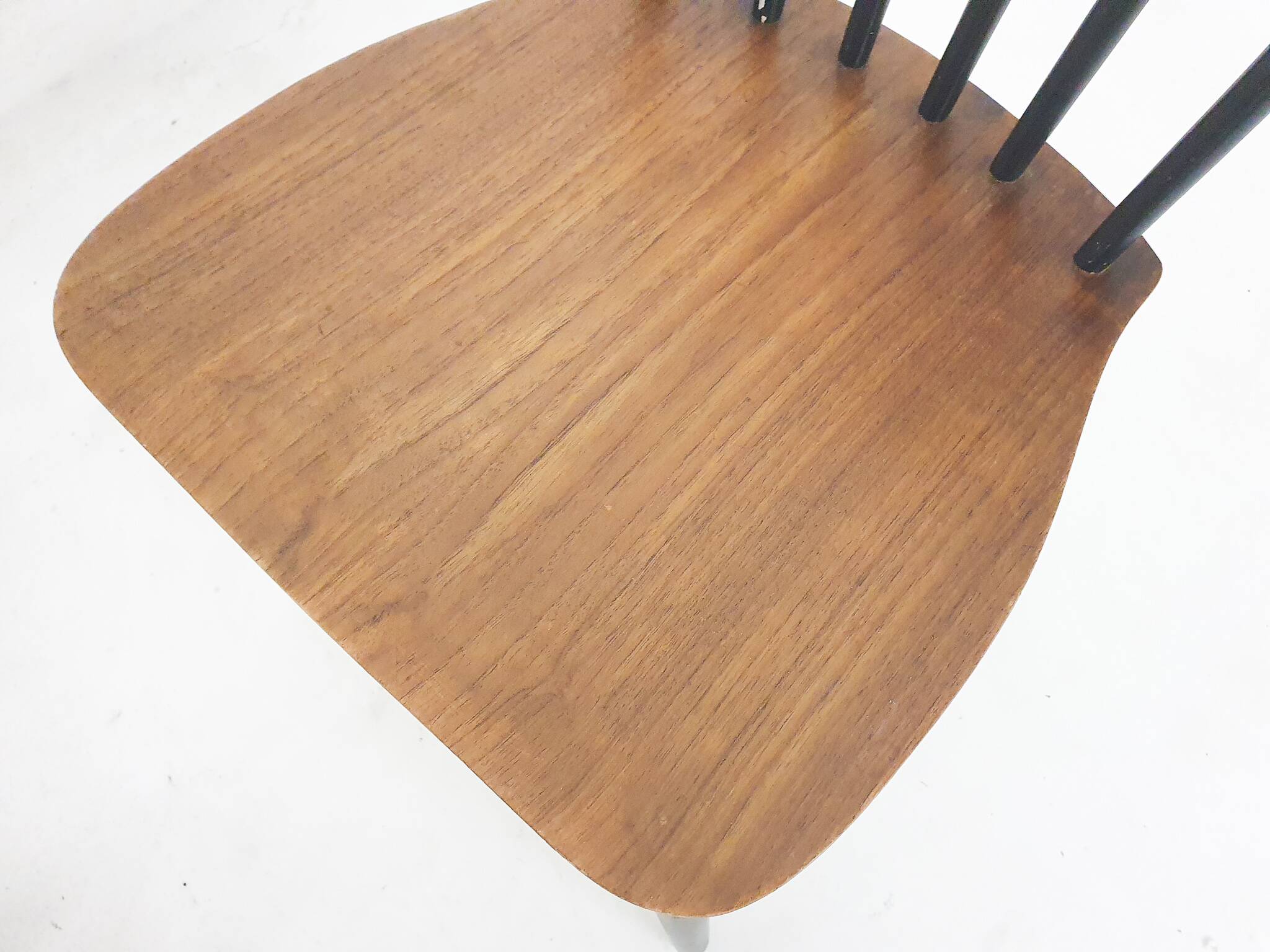 Set of two spindle back chairs by Billund, Denmark 1960's