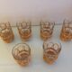 Ensemble de 6 anciens verres à eau