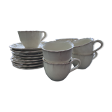 Lot of 6 cups and vintage spirit tea saucers