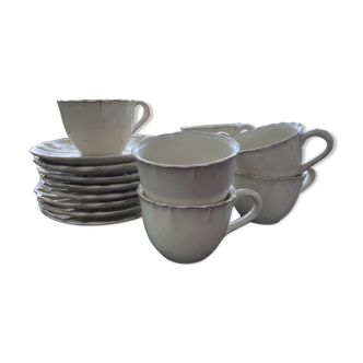 Lot of 6 cups and vintage spirit tea saucers