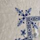 Nappe ancienne broderie anglaise et point de croix - Lin - 160x120 cm