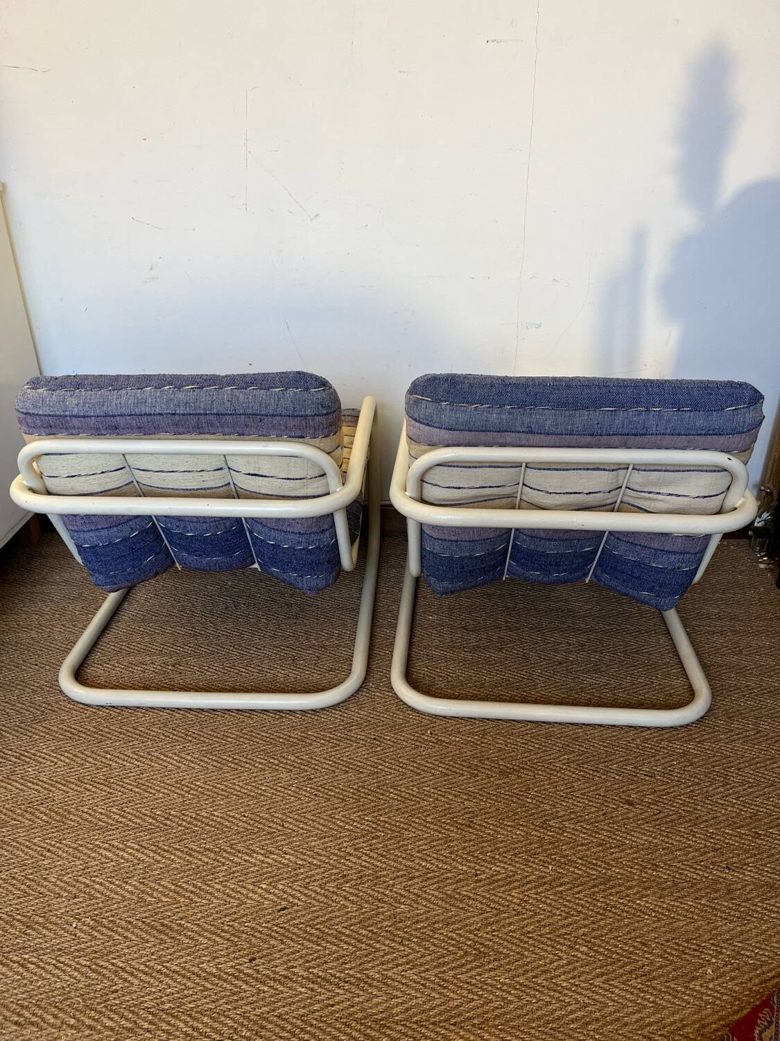 Pair of vintage 70s armchairs by Marc Berthier for Prisunic
