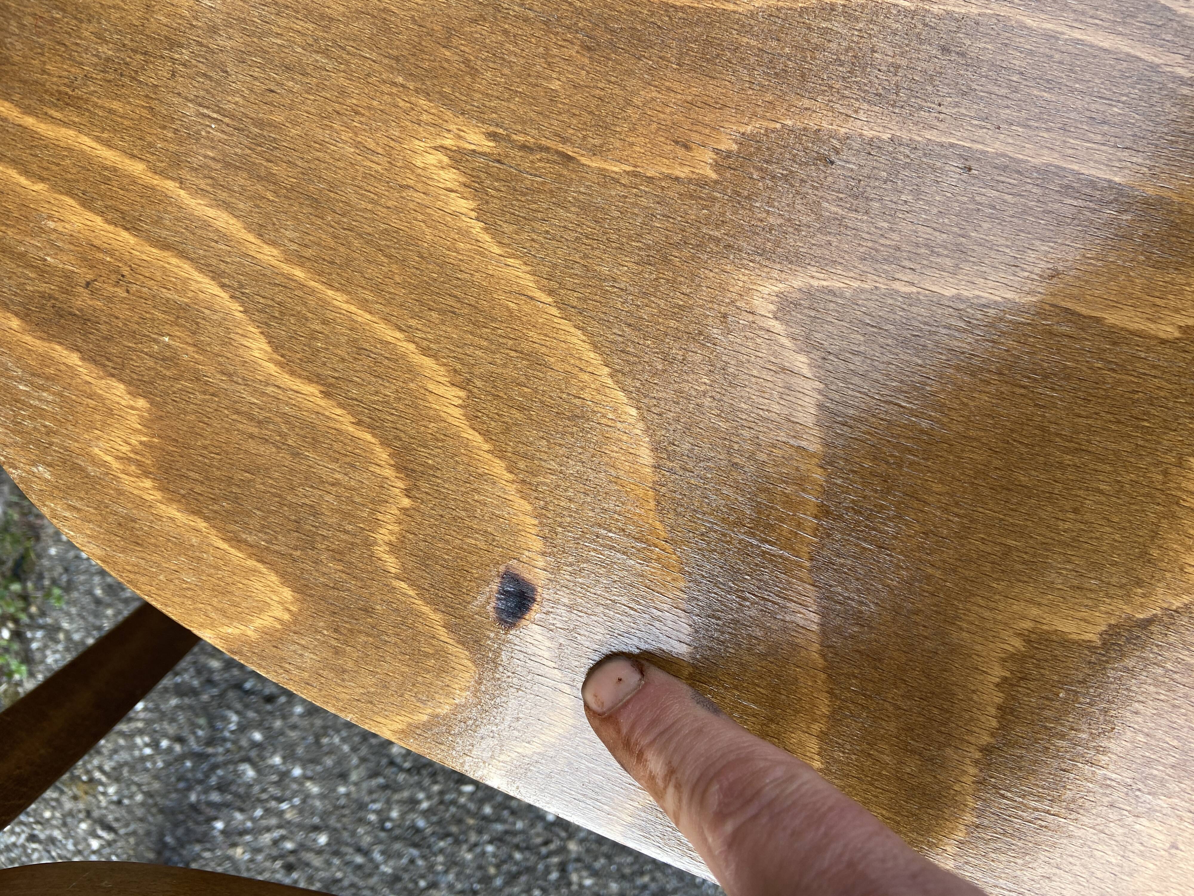 4 bistro chairs Curved wood Restaurant Paris bistro baumann 1970