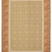 Handmade European Vintage Aubusson Kilim 260 cm x 363 cm