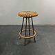 Midcentury Dutch rattan bamboo bar stools by Rohé Noordwolde, 1950s