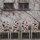 Baroque Style Wooden Dining Chairs, 1980