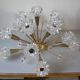 Old "sputnik" chandelier 15 lights plastic/resin diamond tip 60's design lighting