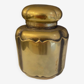 1970s oriental style silver brass bottle
