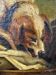 Painting old animal painting, dog Greuze, eighteenth