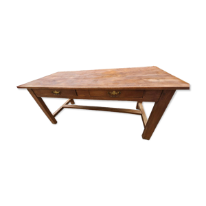Table de ferme a 2 tiroirs
