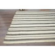 1970s Vintage Turkish Handmade Wool Cotton Brown Kilim Rug 173x369