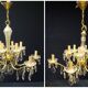 Lustre en bronze cristal.