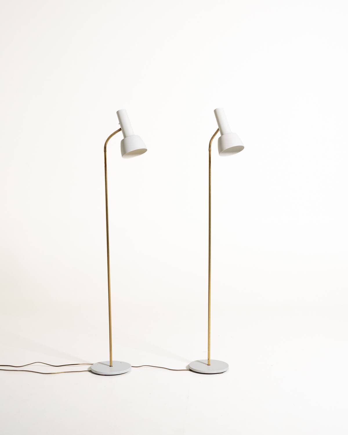 Pair of “2008 L” Floor Lamps by Schmidt's Lampedesign, Denmark, 1960s