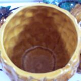 Pineapple-shaped punch set in Vallauris ceramic.