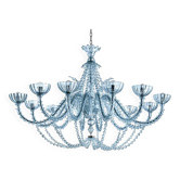 Venetian Cà Rezzonico Floral Gold Murano Style Glass Chandelier