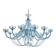 Venetian Cà Rezzonico Floral Gold Murano Style Glass Chandelier