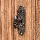 Parisian art deco wardrobe in solid raw oak, removable
