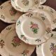 9 dessert plates “Réverbère fin” KG Lunéville