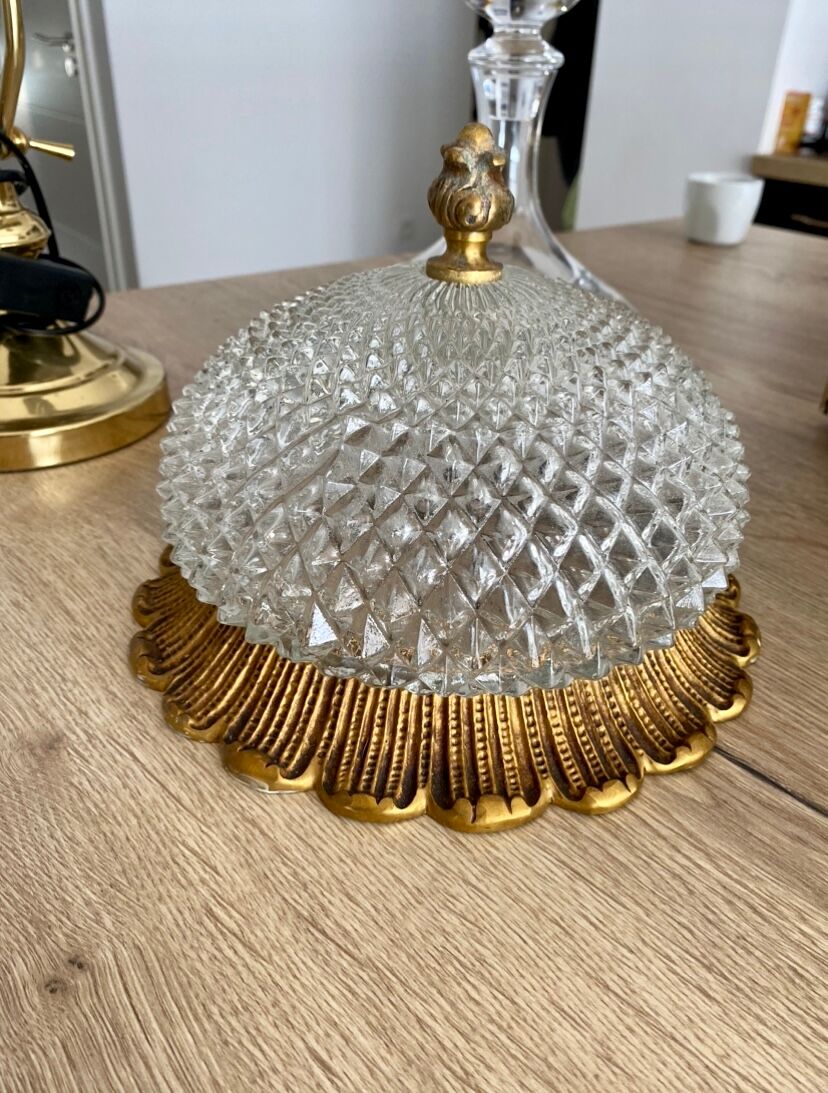 Vintage diamond tip ceiling lamp