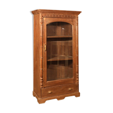 Vitrine de style colonial  en teck