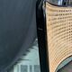 Chaise cannage bois noir caviar