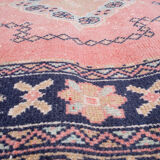 Vintage Turkish Overdyed Oushak Runner Rug 1970s 139x361cm