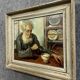 Roux Abougit: Oil on canvas painting circa 1920-1930 the old man