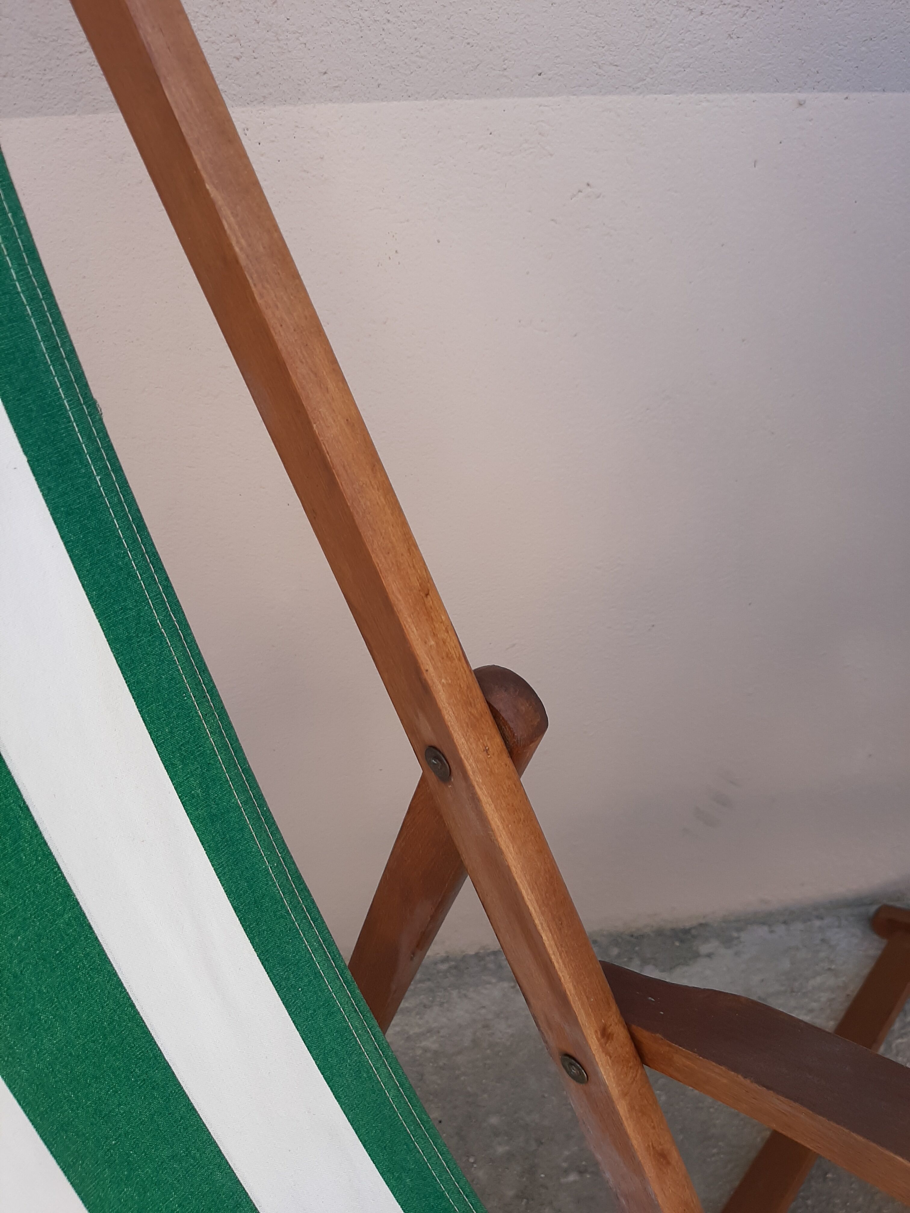 Pair of Chilean vintage sunbeds