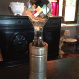 Decanter cut Crystal Baccarat mount silver metal