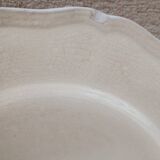 Set of 4 Sarreguemines ivory plates