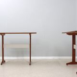 Mid century wood and formica desk 1950s, set of 2
