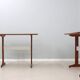 Mid century wood and formica desk 1950s, set of 2
