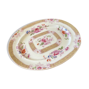 Plat faience ancien - décor Chine