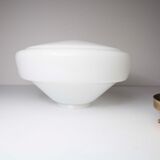 Globe opaline and brass plafon d30cm