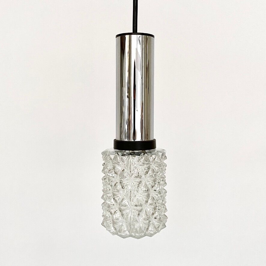 Vintage 70s tube pendant light
